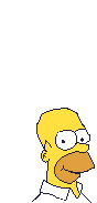 (Homero simpson con cabello de Marge)